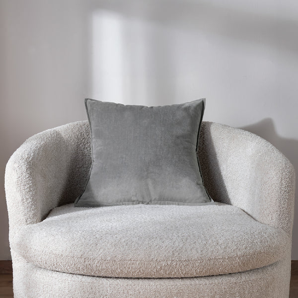 Funda De Cojín Velvet Gris