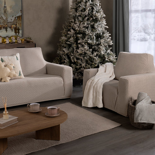 Funda De Sillón Niza Greige IND
