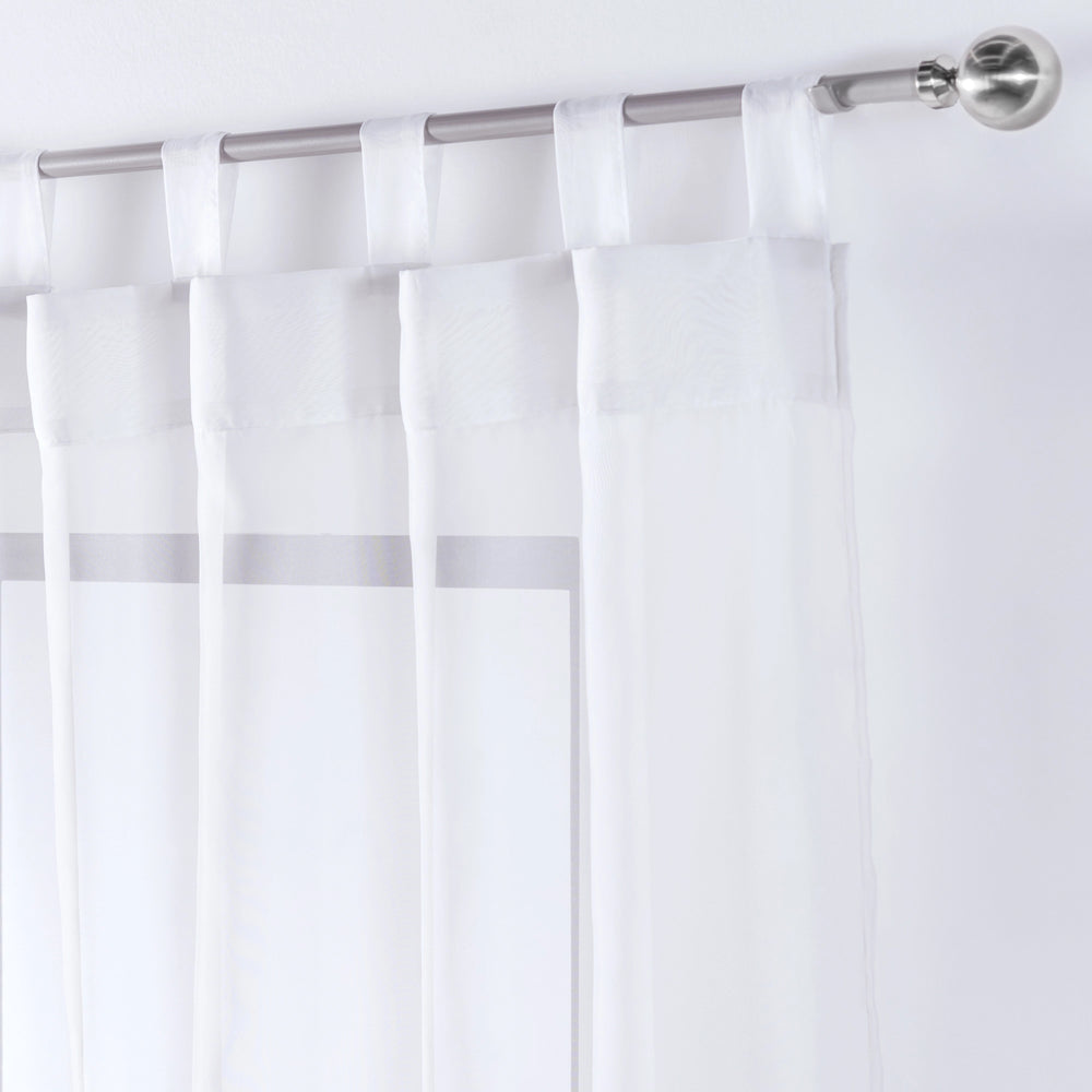 Cortinas Translúcidas Tergal Blanco LARGA