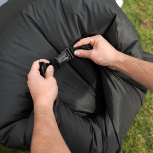 Puff Inflable Negro UNI