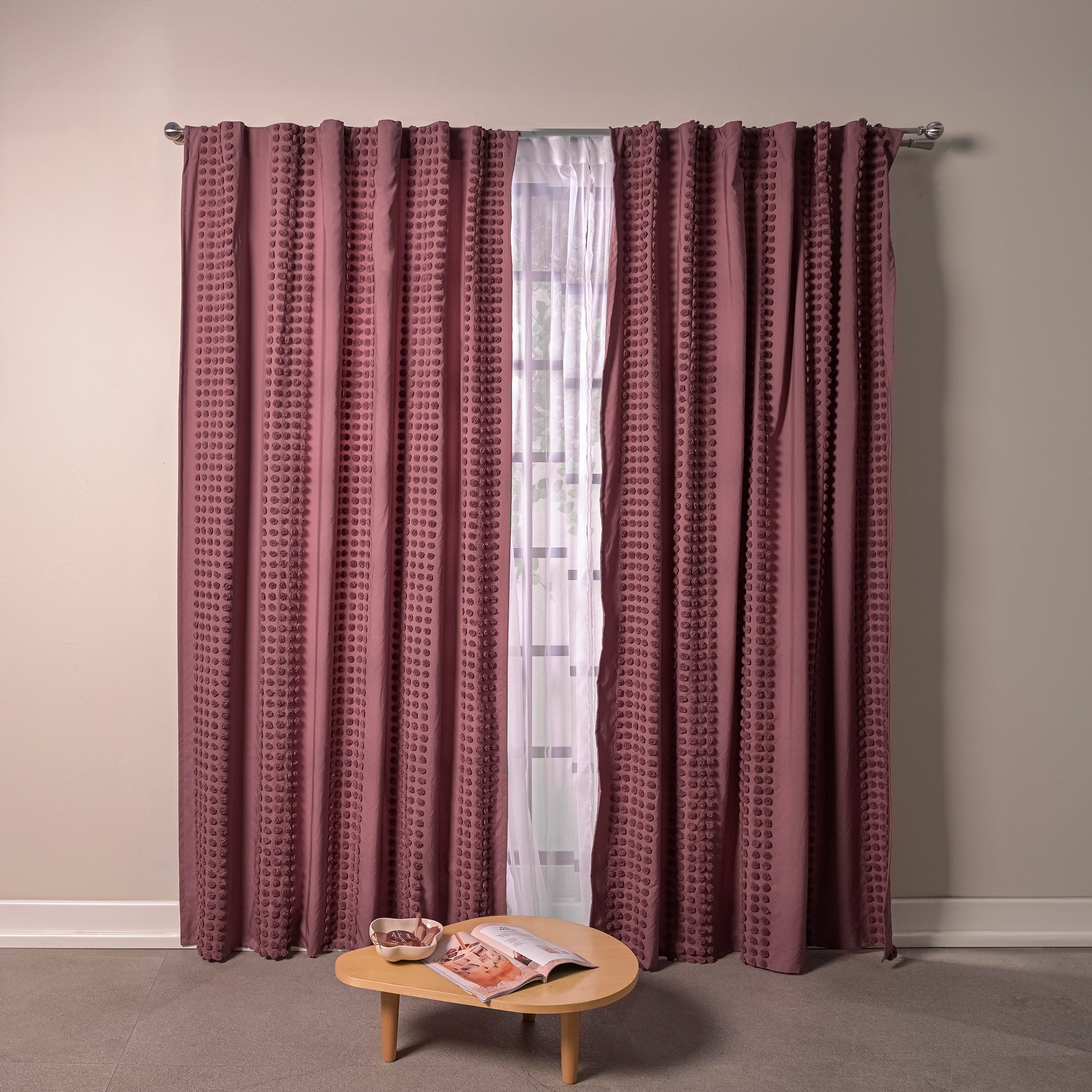 Cortinas Viasoft Blush LARGA