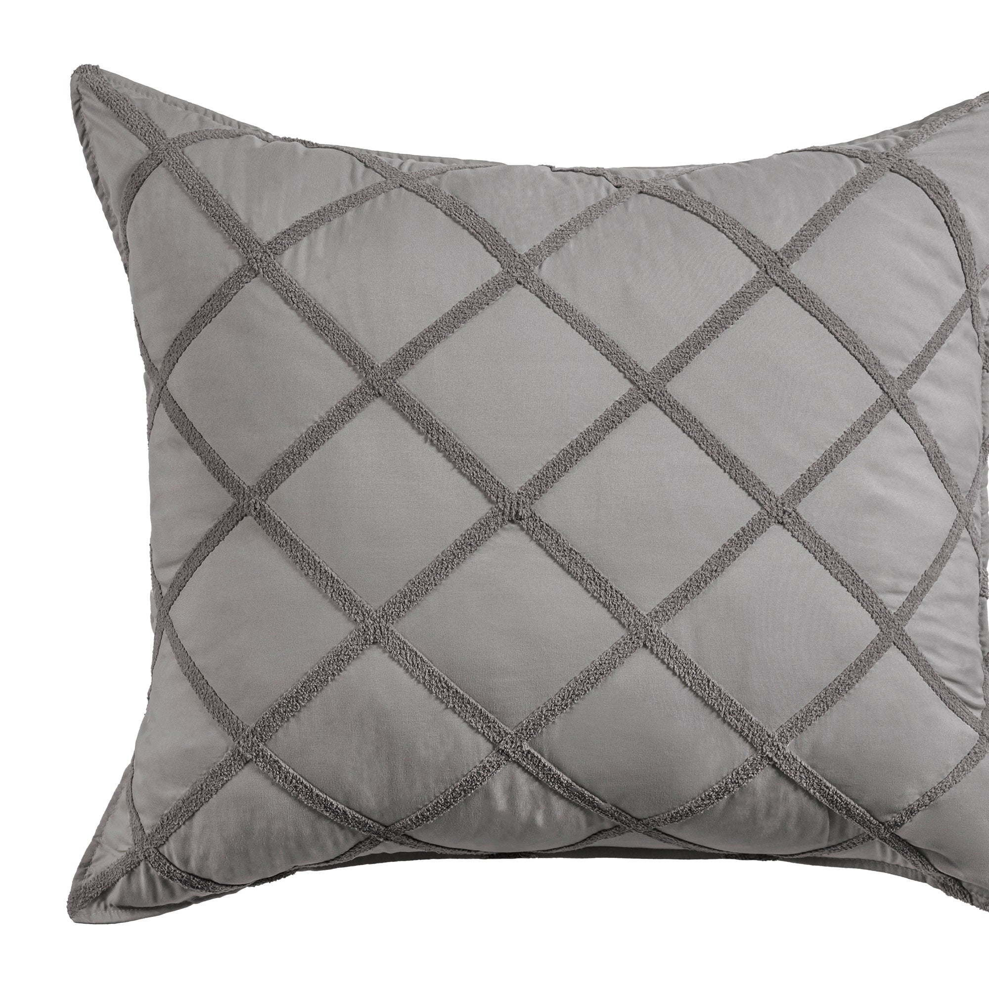 Funda De Almohada Gris Neutral EUROPEA