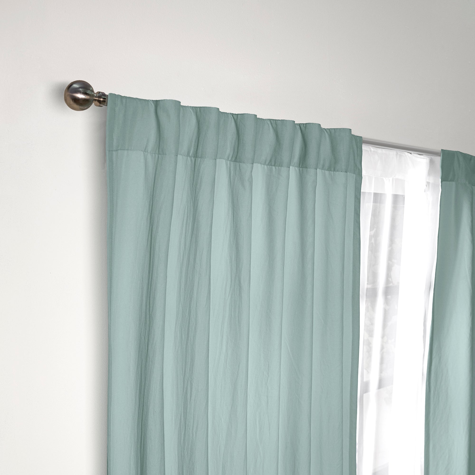 Cortinas Viasoft Washed Mint LARGA