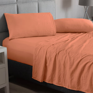 Sábanas Viasoft Washed Coral KS