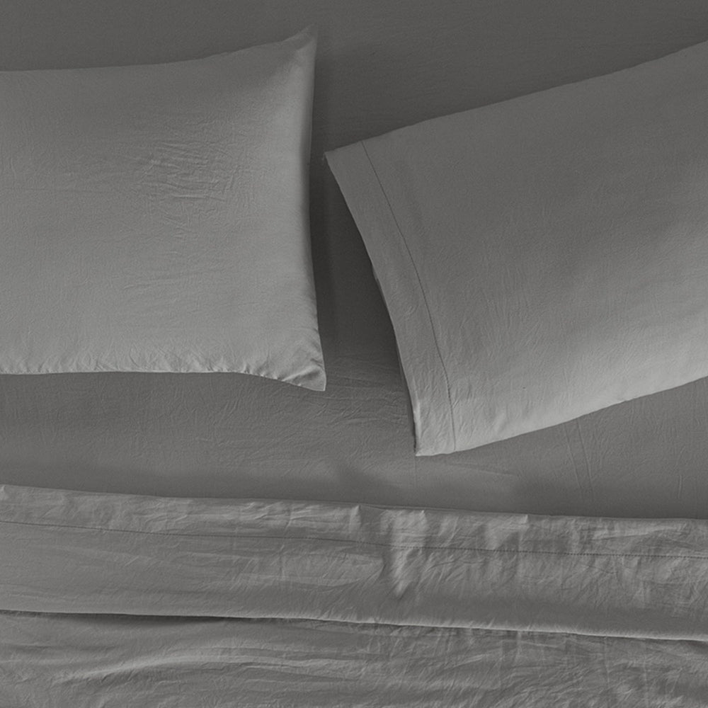 Sábanas Viasoft Washed Gris KS