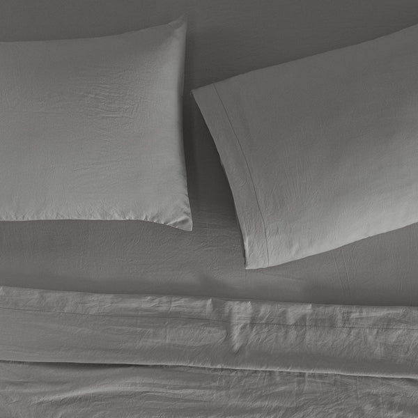 Sábanas Viasoft Washed Gris KS