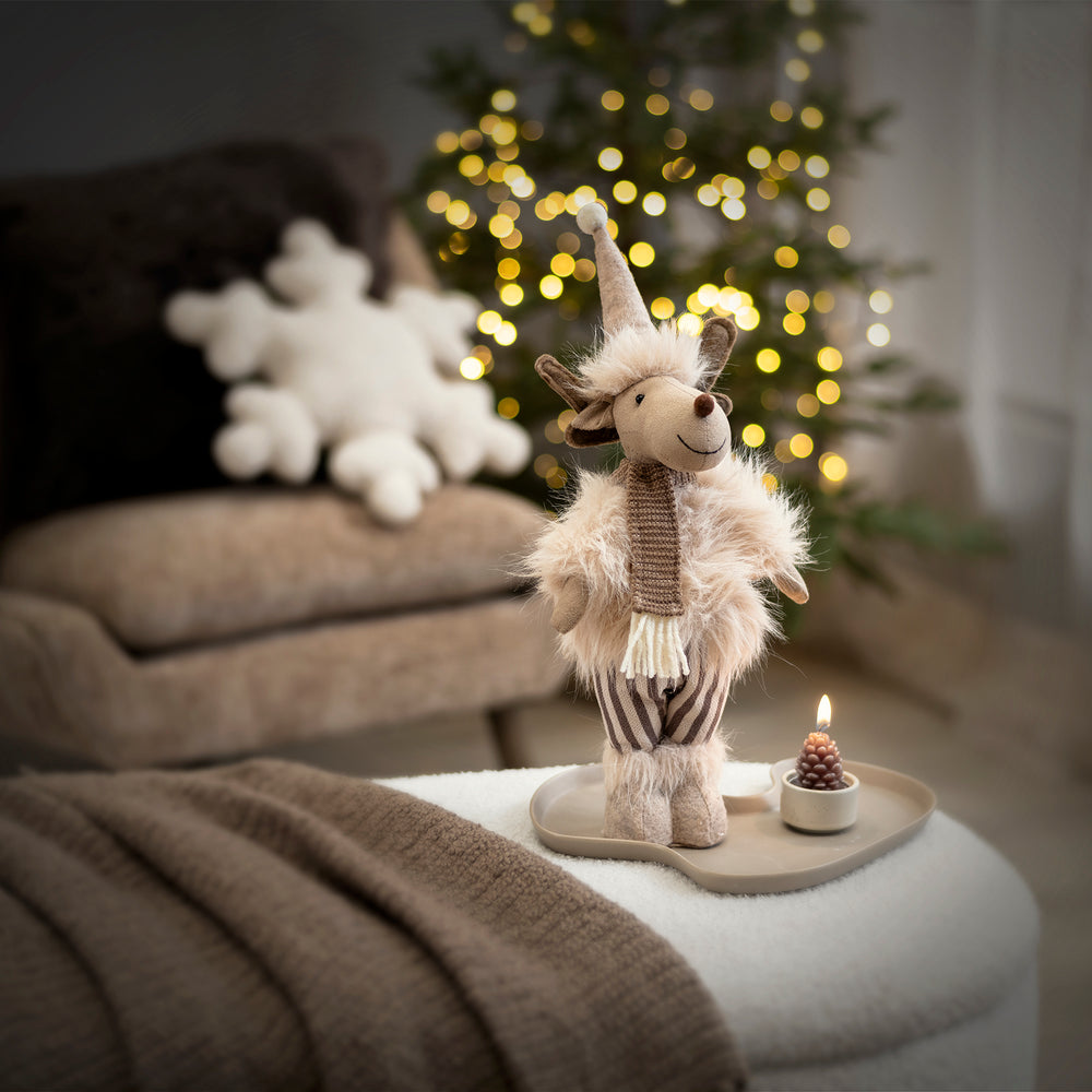 Adorno Navideño Reno Beige UNI