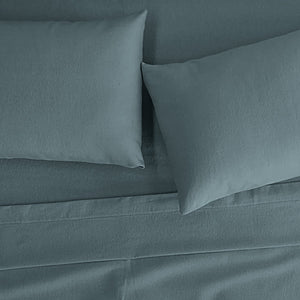 SÁBANAS FRANELA CELESTE MAT