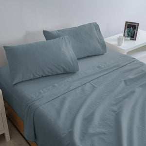 SÁBANAS FRANELA CELESTE KS