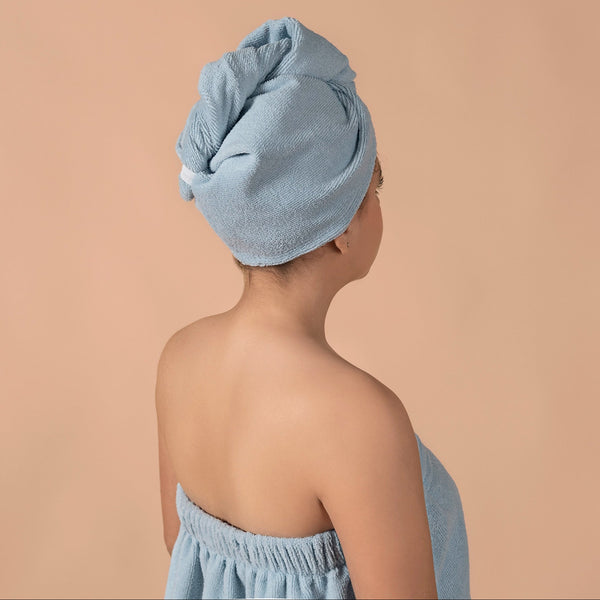 Toalla Para Cabeza Tulum Azul UNITALLA