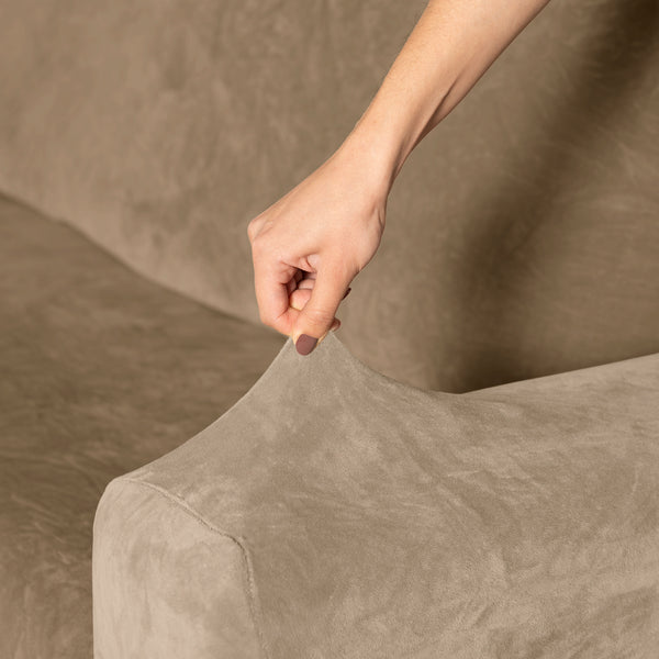 Funda De Sillón Niza Velvet Latte INDIVIDUAL