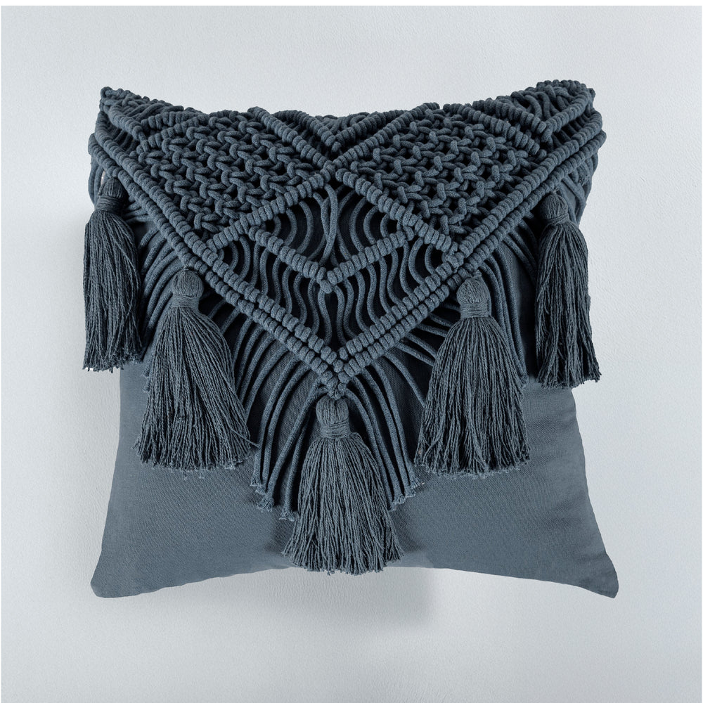 Funda De Cojín Macrame Indigo CUADRADO