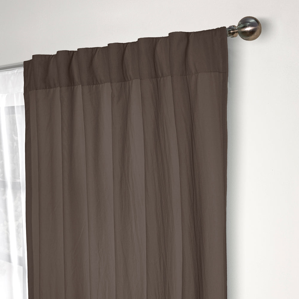 Cortinas Viasoft Washed Coffee LARGA