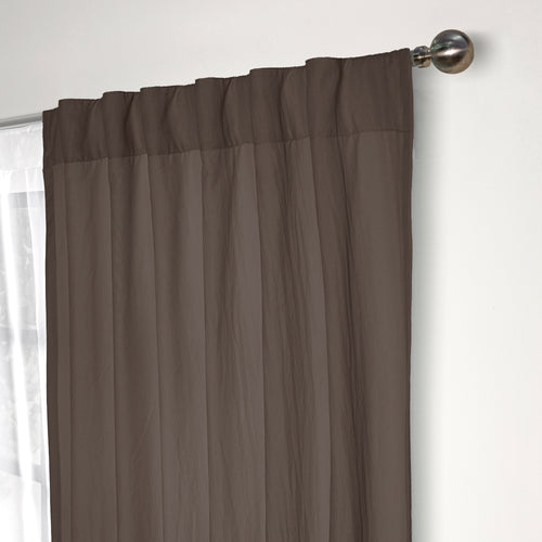 Cortinas Viasoft Washed Coffee LARGA