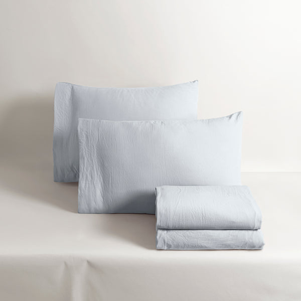 Sábanas Viasoft Washed Blue KING SIZE