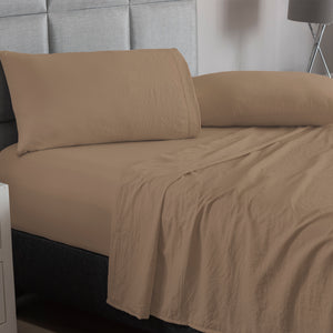 Sábanas Viasoft Washed Latte KING SIZE