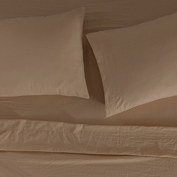 Sábanas Viasoft Washed Latte KING SIZE