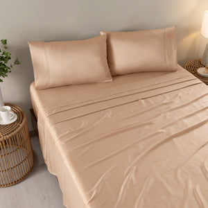 Sábanas Tencel Latte KING SIZE