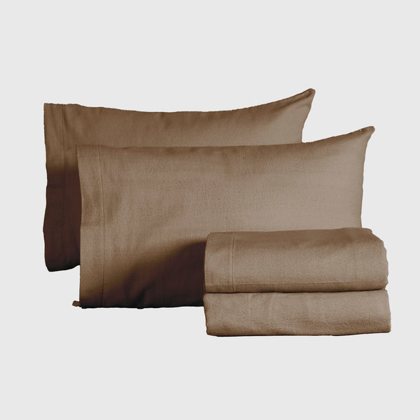 Sábanas Franela Latte MATRIMONIAL