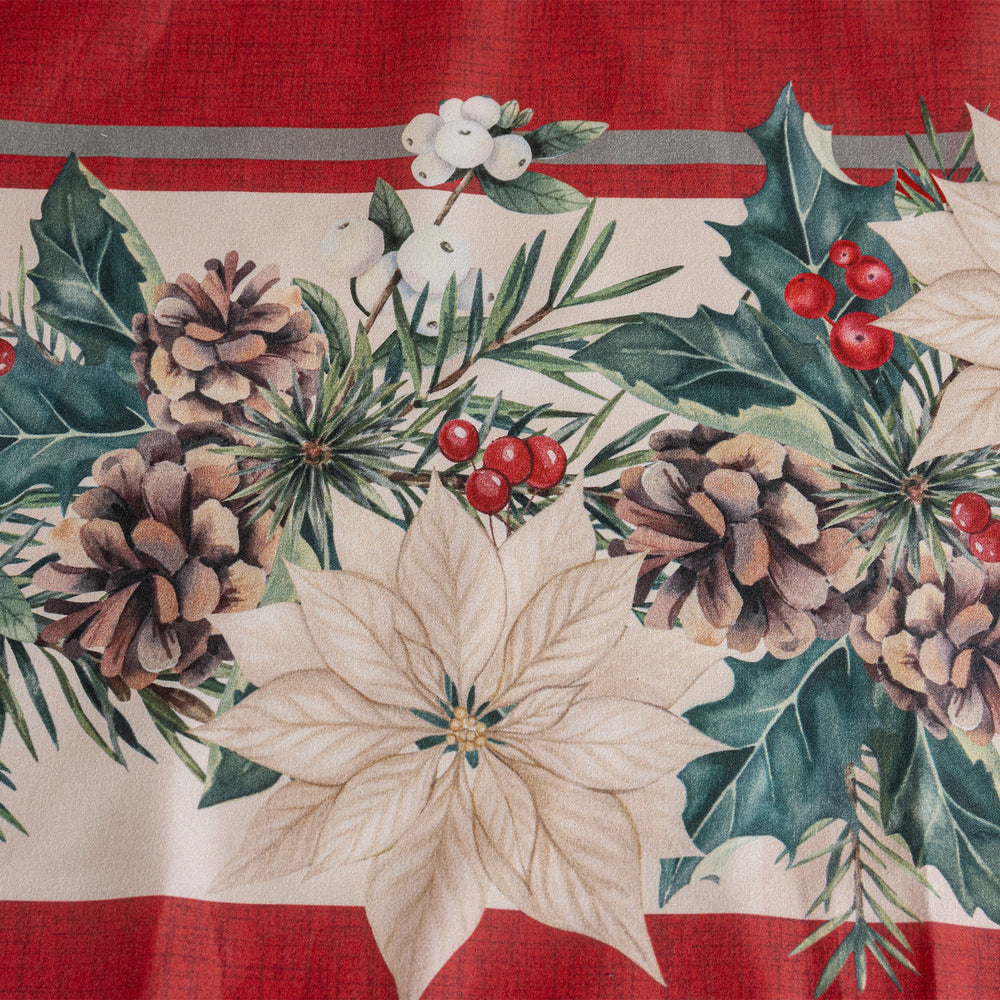 Cortina De Cocina Flor De Navidad C