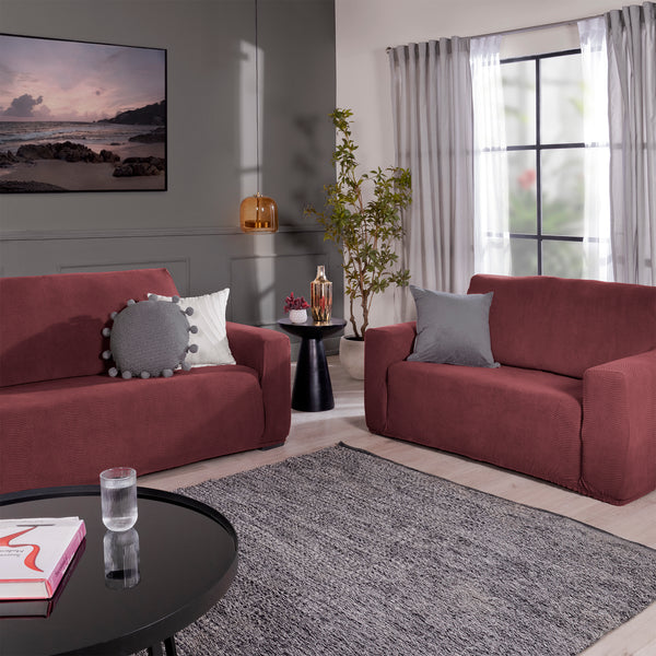 Funda De Sillón Niza Merlot LOVESEAT