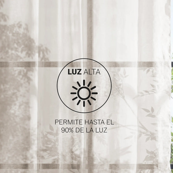 Cortinas Viena Argolla Beige