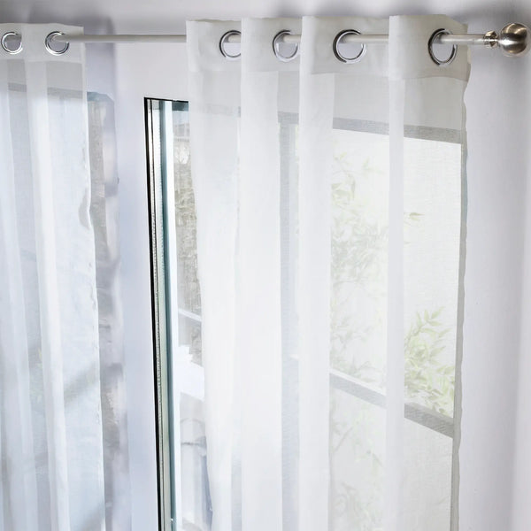 Cortinas Viena Argolla Blanco
