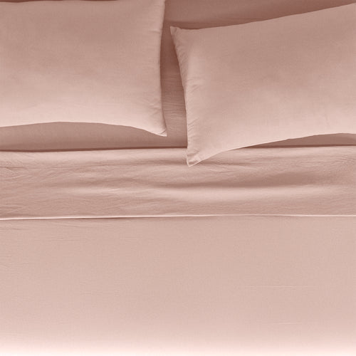 Sábanas Viasoft Washed Rosa IND