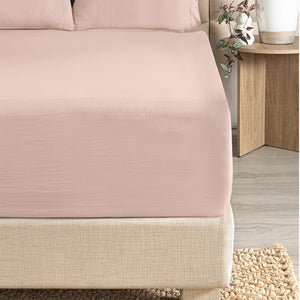 Sábanas Viasoft Washed Rosa IND