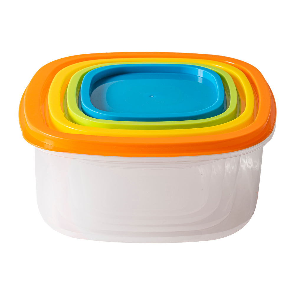 Accesorios De Cocina Set Contenedores Colores Cuadrados UNITALLA