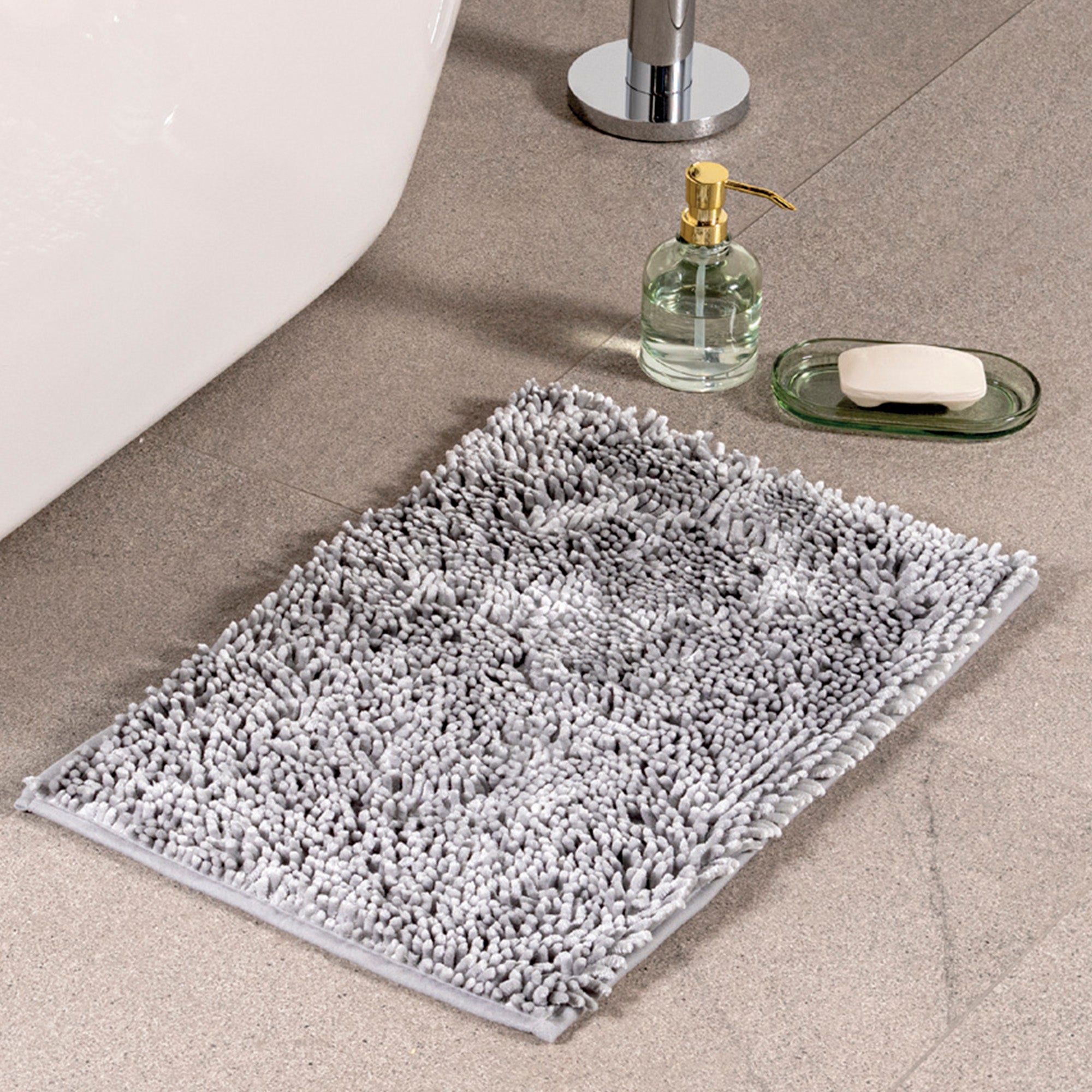 Tapete De Baño Soft Gris Glacial UNITALLA